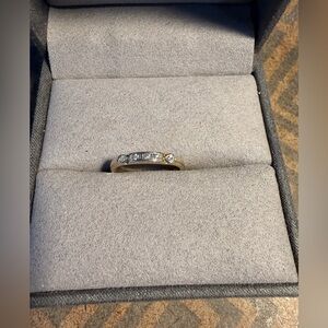 14 carat Yellow Gold Diamond Band - size 7